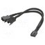 AK-CBFA04-15 Wire: for fan supplying; Plug: straight; 0.15m; splitter 2x kQ_Zcui73kbMr-FvjAgKzyxpv17dRGlc40RRKAYGg94