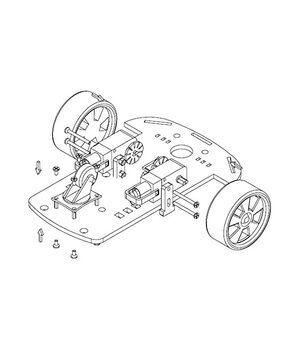 Vieds robota automašīnas šasijas 2WD komplekts

 ARO004+3.jpg