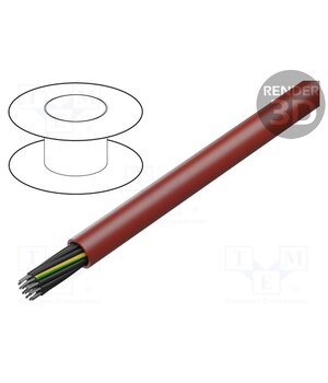 22999 Wire; SiHF; 18G0.5mm2; Cu; stranded; silicone; brown-red; -60÷180°C bfvTWKBYvzP38jN3dWuFhHWoDe1ptr3WVdfeTCWBkbs