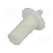 CA6 6024W Knob; shaft knob,with flange; white; Ø5mm; Flange dia: 9mm kf1Tpw-2dr9eIqZYd8DO0RmriEFJ6ezDJnmZMXq78jE