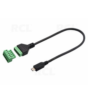 KABELIS USB micro ar skrūvju terminālu bloku

 CKAK16041.jpg