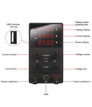LABORATORIJAS STRĀVAS PADEVE SPS3010, 0-30V 0-10A, ar strāvas displeju, melna

 AML3010PJ+1.jpg