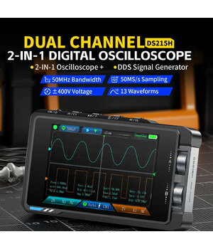 Osciloskops FNIRSI DS215H Plus, 2 kanāli, 50 MHz, ar signāla ģeneratoru ATOSF215HP+3.jpg