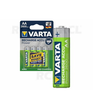 Uzlādējams AA R6 Ni-MH 1,2 V / 2600 mAh VARTA Ready4use

 BVA625RU.jpg