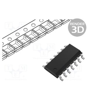 CD4001UBM IC: digital; NOR; Ch: 4; IN: 2; CMOS; SMD; SOIC14; 3÷18VDC; -55÷125°C jJSLmhwLcB1GE5IAzuNwauHuKPLJPDAftMAuz9n3eFE
