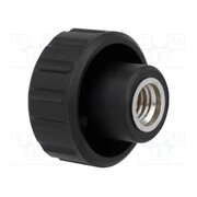 6522 Knob; Ø: 20mm; Int.thread: M6; 6mm; H: 16mm; polyamide; knurled asmAzJzwTfgXVEo4Pciv_eZi6UL9eOJTa-YAjinNpF0