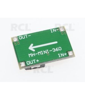 Strāvas padeve pazemināšanas pārveidotājs Mini-360, maks. 3A, ievade 4,75V-23V, izeja 1V-17V

 AMM259604+1.jpg