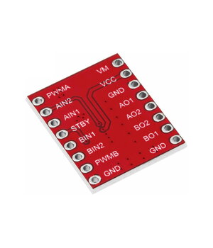 DRIVER TB6612FNG 2xH tilts ar diviem motora bremzēm

 ABRDV07+0.jpg