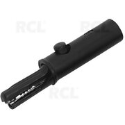 CROCODILE KLIPS 53 mm, izolēts, diametrs 4 mm, melns

 CKR085_4.jpg