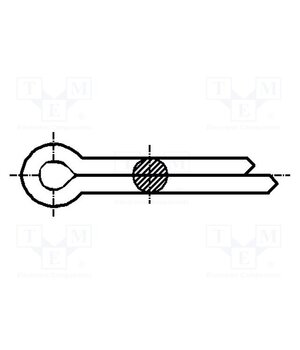 1363573 Cotter pin; steel; BN 912; Ø: 1mm; L: 10mm; DIN 94; ISO 1234 lVuda5xux3mba9Vto2rIpWEX1EhO_FQ0iwyHT5kZ0N0