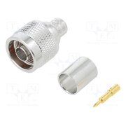 172102H243 Connector: N; plug; male; straight; 50Ω; crimped; for cable; PTFE xeOVf9gD7OZ_HZiopEC0tHdtyJ1NSdUwiKa3FrSl6vI