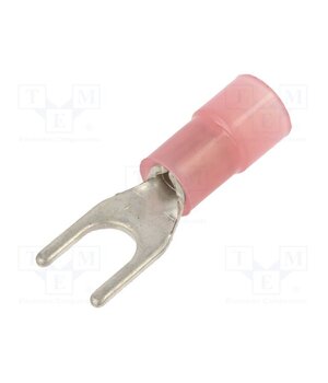 BM80120 Tip: fork; M4; Ø: 4.2mm; 0.25÷1.5mm2; crimped; for cable; insulated qz9EnU3vnNynfg2NiJ5NTHaJT6D8AnKeiwdB4FqZPWc