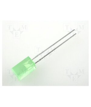 L-1553GDT LED; green; square; 5x5mm; 1÷5mcd; 110°; Front: flat; 20mA zxIqDfowQdM2z6tNZosTM74uxH7RlxcApcI81M8uq10
