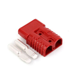 Anderson Type ātrsavienotājs, 600V, 50A, 6–12 AWG, sarkans CJ604R.jpg