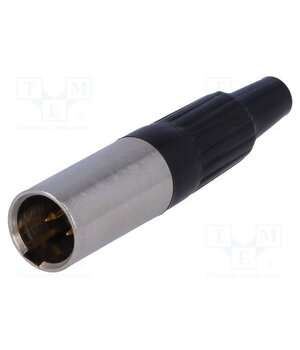 MXLR-3W Connector: XLR mini; plug; male; PIN: 3; for cable; soldering 30HKcwfkAT8w4qIOhH2U4HX8rVHPTB7jypoeY-uLW28