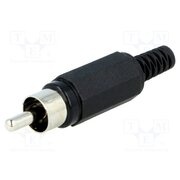 XSTO 1 SCHWARZ Connector: RCA; plug; male; with strain relief; straight cdaXKZkxopSOJxow-0i4LKt9Tr6bvk_HopiV7nqi1_w