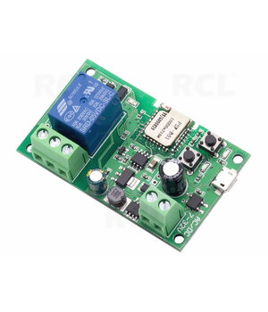 Bezvadu Sonoff WiFi viedais slēdzis mājas releja modulis 5V-32V ar pašbloķēšanos

 ABESP029.jpg