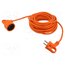M01805 Extension lead; 2x1mm2; Sockets: 1; PVC; orange; 10m; 10A B3yityPD0KU9daolV5066VqFHarCIrHY4T_80aMnOtk