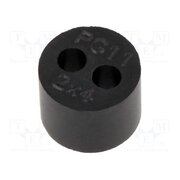 HELUTOP HT-MFDE M16 2X4 Insert for gland; 4mm; M16; IP68; NBR caoutchouc; Holes no: 2 KYi0X1-GP72llboPCHEv6-yCsDDhAsRrZsJpjvbWWCM