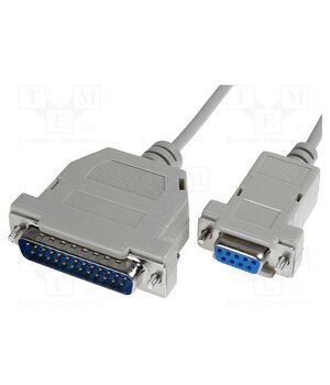 CABLE-121 Cable; D-Sub 25pin plug,D-Sub 9pin socket; Len: 3m; snapped-in 36LbkvcjaACzC4AW-GqqlluQqkCUBIWCl3F7hrvXW-U