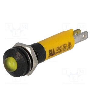 19081352 Indicator: LED; prominent; yellow; 24VDC; 24VAC; Ø8mm; IP67; 1100mcd yYfw1QwbAZk3Oc1jDSxD9hdv7y18FP2I1vKEu2dl6GY