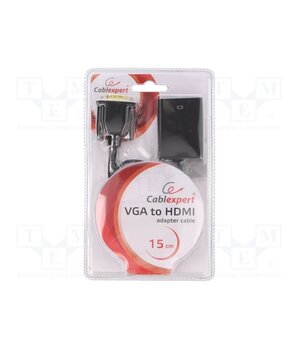 A-VGA-HDMI-01 Adapter; HDMI 1.4; Full HD 1080p; 0.15m; black UPXYLUjViaEKIRwkrC1sy1G1N9o-HaqKtc2ZsNl4glg