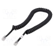 AK-460101-040-S Cable: telephone; coiled; RJ10 plug,both sides; black; 4m zCJktGO2ucCP50jEt4EZhYJ-3HbTyC8Sh9yt_pOeDvg