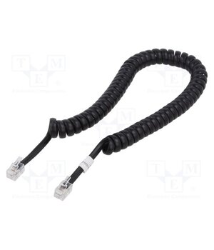 AK-460101-040-S Cable: telephone; coiled; RJ10 plug,both sides; black; 4m zCJktGO2ucCP50jEt4EZhYJ-3HbTyC8Sh9yt_pOeDvg