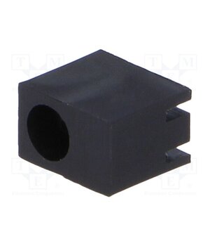 FIX-LED-301A LED housing; 3mm; polyamide; angular; black; UL94V-2; H: 7.4mm yFLFRCT8DxUJphJZ-Mc3ZY7jAdL7XyDQG9ITWrj4W5A