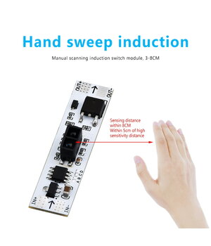 Daudzrežīmu slīdošais rokas sensora slēdzis, 5–24 VDC, <120 W

 ABRM282+1.jpg