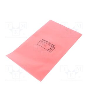 001-0009 Protection bag; ESD; L: 254mm; W: 152mm; Thk: 75um; 100pcs; pink PozCotrVtsmzpjcEZR_EEEoWB6xw5tIOCi4qc-ElNhc