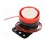 SYR-08-01 Sound transducer: siren; 350mA; Ø: 55mm; 12VDC; Sound level: 120dB KyufxJlL74nHnZUmrIFSJ-DH5GtKG-MYv5vyLpFRgZM