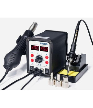 Lodēšanas stacija 2in1 898BD 700W 220V 100-480°C ar 60W lodēšanas dzelzi

 ILITK898BD.jpg