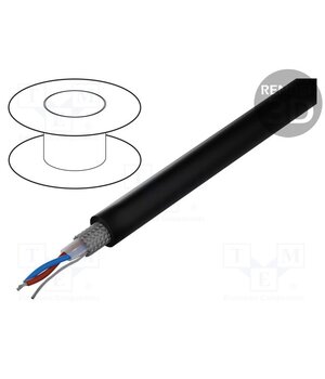 TSK1038 LSZH Wire: DMX; 2x0.35mm2; stranded; 110Ω; -30÷70°C; Colour: black; 100m otxRK0EFG_5DIqJ_OhydT46QzdI5Lcy59Ms8VIjWR5Q
