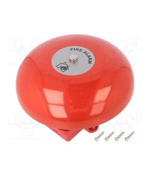 TAA-0020 Signaller: sound; bell; 19÷28VDC; 98dB; TAA; IP33C; red; steel; 20mA -nFJBTLRANpxczenQr8C3-Tlhte6mamsrkvP9nrY4AI