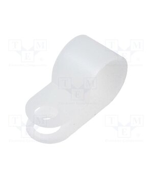 CC-5 Fixing clamp; Cable P-clips; ØBundle : 9mm; polyamide; natural u_nYnn9yYQjWKIr3uND92GXDEMTWg9VcjBCfHC2Vyfo