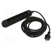 5907570043497 Extension lead; 3x1.5mm2; Sockets: 5; PVC; black; 1.5m; 16A; PRO Eug1iRkQgg8gcseOHsiF7WzXQMxg-v2Gc0x5-PvFIvU