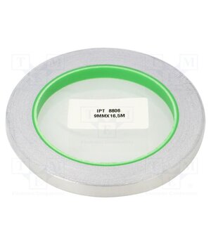 AL40C ALUMINIOWA Z KLEJEM 9MM-16,5M Tape: shielding; W: 9mm; L: 16.5m; Thk: 0.078mm; acrylic conductive S7_KC7l50QX31HzfG23rtvL5McQKtqRwQqD1992ndv8