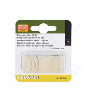 28798 Polishing wheel; 22mm; 10pcs; Kit: mounting mandrel -ed_cKNlPlDQ43LHayhIhKsfDHJF56J4cPSvurZPub4