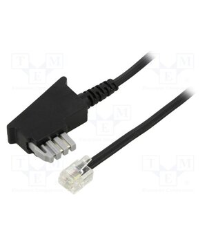 50952 Cable: telephone; RJ11 plug,TAE N plug; 6m; black; Insulation: PVC 3sokg_MXVF1GxNWjTFSS2hXwa-byS0FWa7VOGpbpmSI
