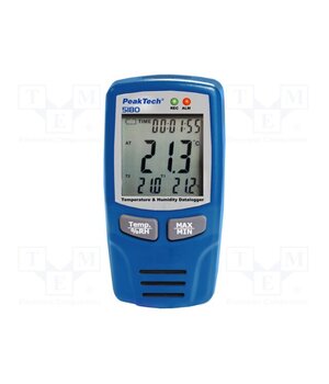P 5180 Data logger; Display: LCD; ±1°C; ±(0.15%+1°C); 0÷100%RH; Ch: 2 OxET3ZYd_wlnv0gPLO1PiFwMNSUXytXE5KIM4R5ThUs