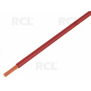 Wire stranded Cu,  1.5mm²,  red, PVC, 300/500V, Class: 5