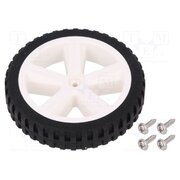 FIT0500 Wheel; white,black; Shaft: two sides flattened; screw; Ø: 80mm SdhoaXAD-IFHDjyFqFJMTq38BKk25_nRLRtTei1tU2E