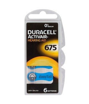 BATERIJA 1,45 V 650 mAh Duracell ActivAir 675 MF, Ø11,6 x 5,4 mm, 6 gab.

 BDK675.jpg