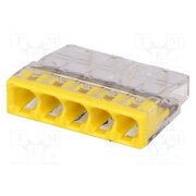 2273-205 Quick splice; 2273; 24A; 450V; spring clamp; yellow; L: 16.5mm IIEVbfIoiFJEbcYea_QodGsD6UKeUBWtl0mPumvLYiA