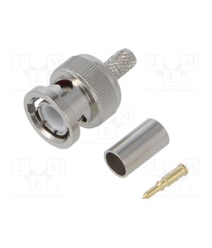 R-131 RG58 Connector: BNC; plug; male; straight; 50Ω; crimped; RG58; for cable cuXhfDSGp8i9ex8-Ae2FyC3MnYQ4scQVMRcHZyy9bag