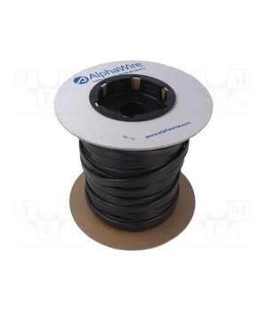 FIT-105-1/4 BLACK 100 FT Heat shrink sleeve; 6.35mm; L: 30.48m; black U-ogJjcfp2QZTH0ktRHZsEFa-BZGSbJckVaiXra-_M8