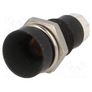 SMU1 089 LED holder; 5mm; metal; concave; with plastic plug; black SDtW47jNjCEjP0DHy9oD7UFZmNhKxFu1Vcbyrx3o49I