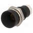 SMU1 089 LED holder; 5mm; metal; concave; with plastic plug; black SDtW47jNjCEjP0DHy9oD7UFZmNhKxFu1Vcbyrx3o49I