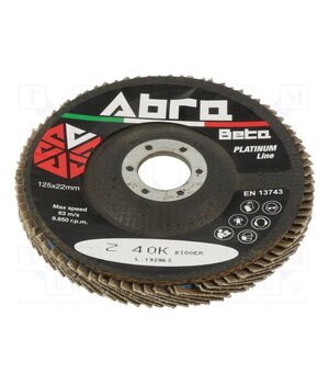 001090404 Flap grinding wheels; Ø: 125mm; Granularity: 40; 22.23mm Cand7Cms29PzDkftbhXoelWVHflG1ReQFHovX81ueCI